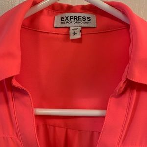 Express Portofino Blouse- hot pink